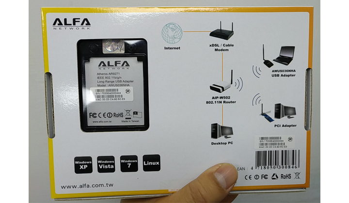 Original Alfa AWUS036NHA AR9271 Wifi Adapter Bangladesh